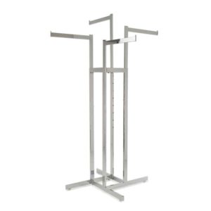 4 way clothing rack straight arms