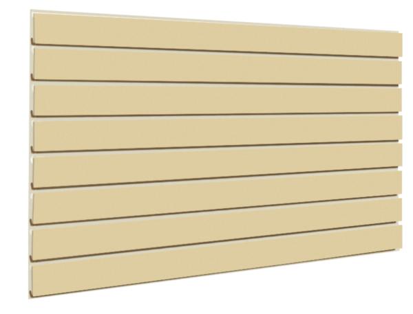 Almond Slatwall Panel