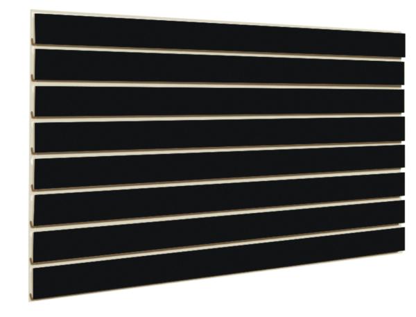 Black Slatwall Panel