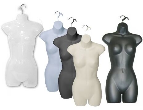 Female Hanging Body Form Retail Display Mannequin 
