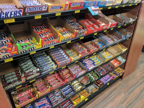 Retail Candy Shelves