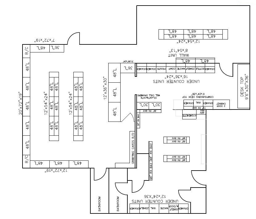 Retail Shelving Floorplan