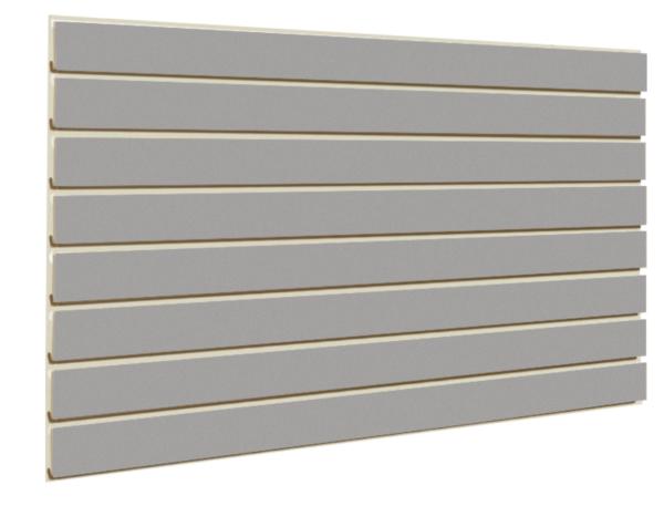 Gray Slatwall Panel