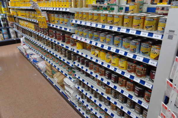 Paint Store Gondola Shelving