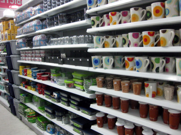 White Gondola Shelves