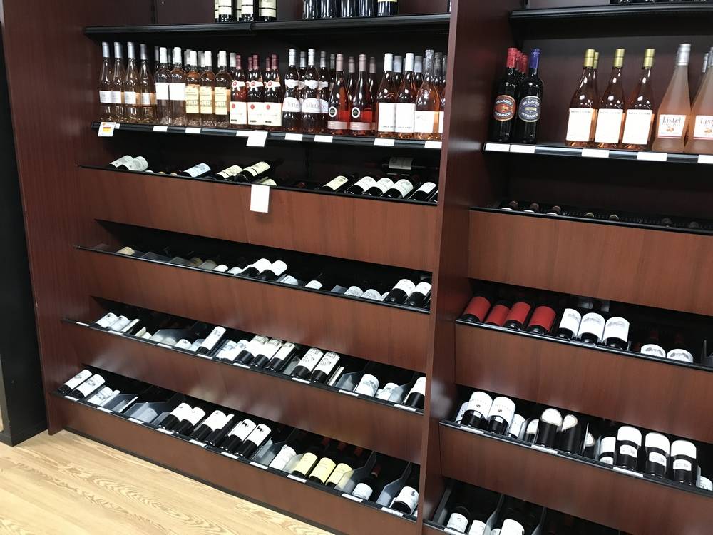 Liquor Store Wall Unit Display