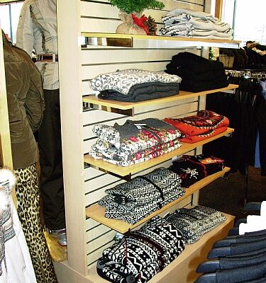 Wood Clothing Display